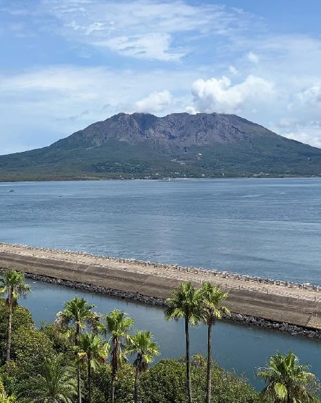 # A view of Sakurajima