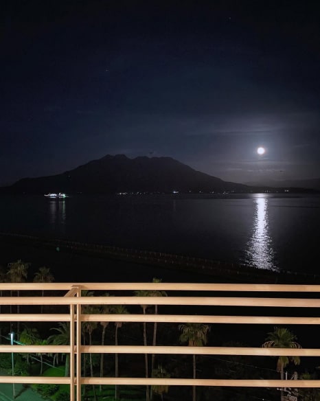 # A view of Sakurajima