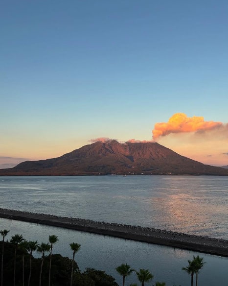 # A view of Sakurajima