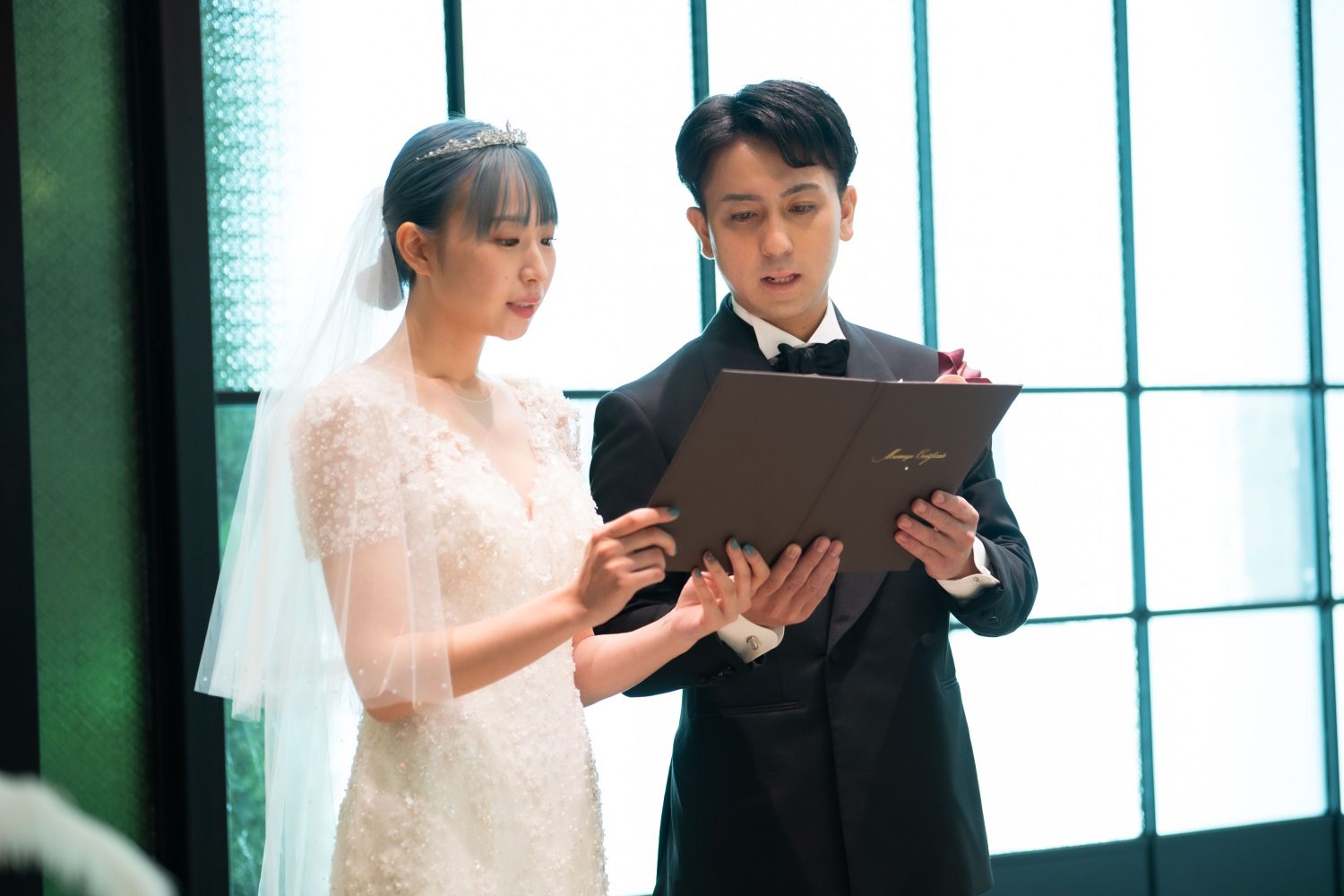 誓いの言葉もオリジナル！皆様の前で宣誓です