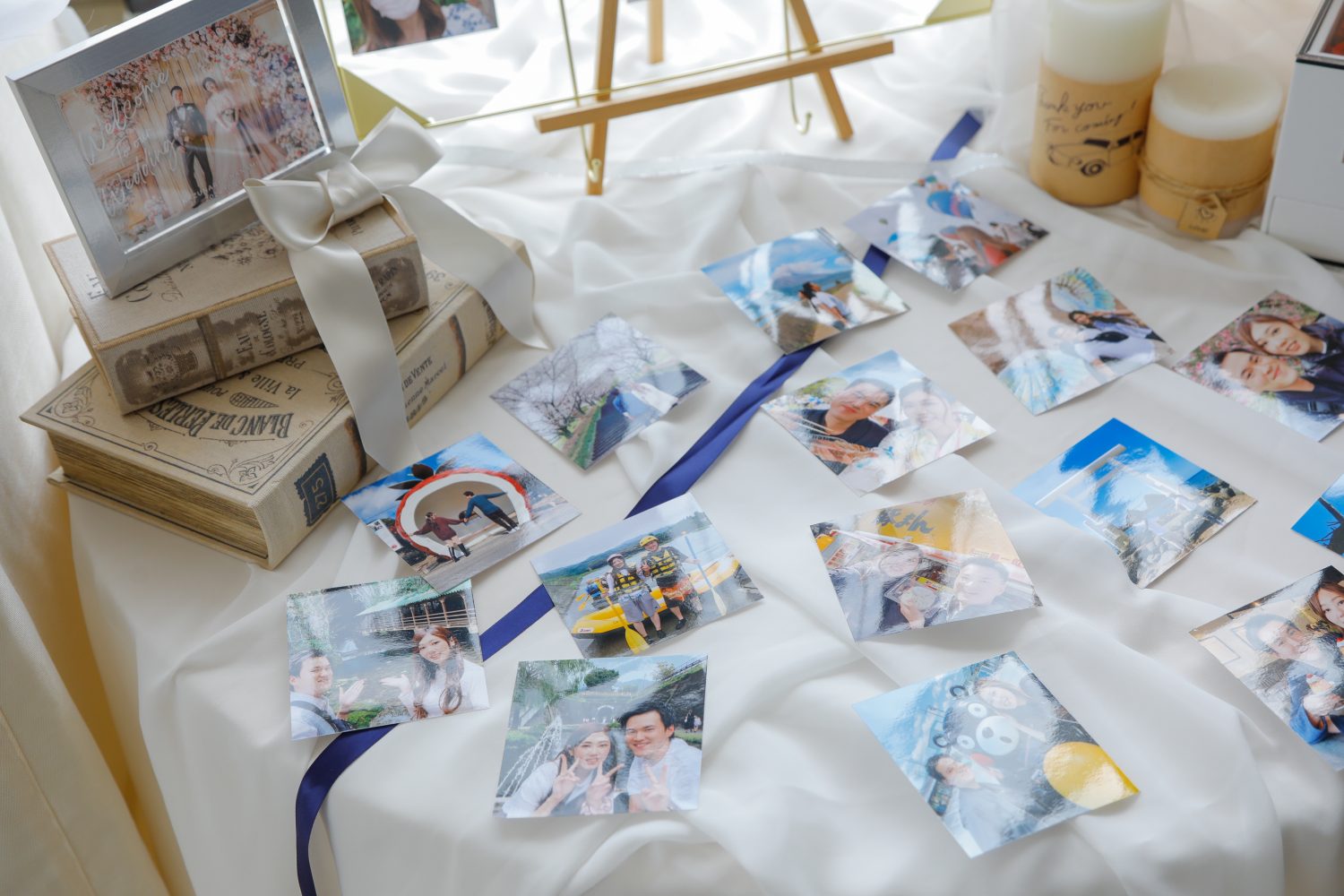 思い出のお写真を二人で厳選。